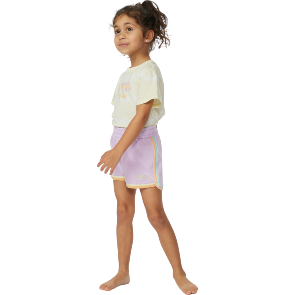 Rip Curl Surf Revival Fleece Shorts for Girls (1-8 Years) - Soft & Warm Fleece Shorts for Surfing, Beach & Outdoor Activities