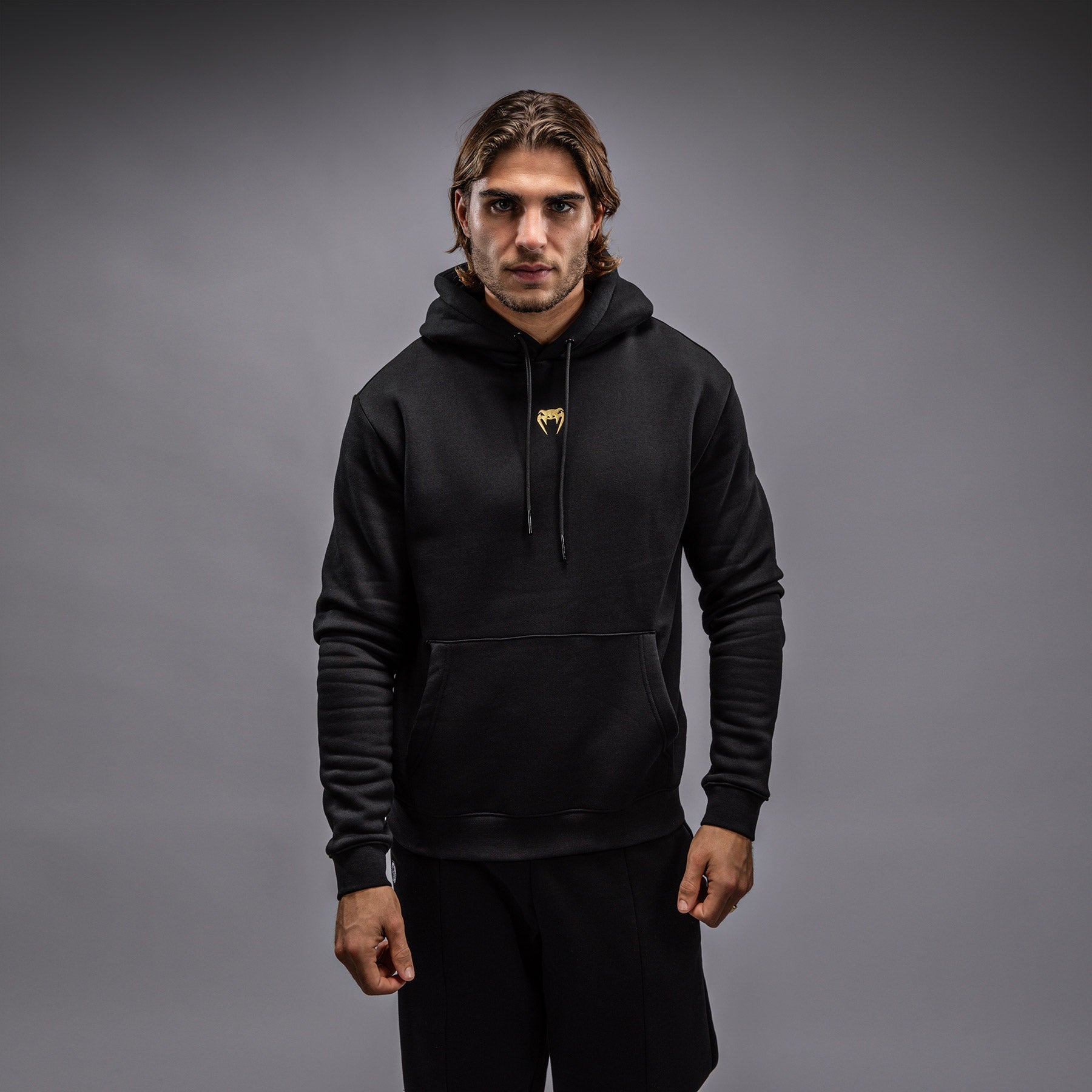Venum x TEKKEN 8 Marshall Law Hoodie - Black/Red/Gold Gaming Streetwear for Fans & Cosplay | Official Licensed Apparel for Men & Women