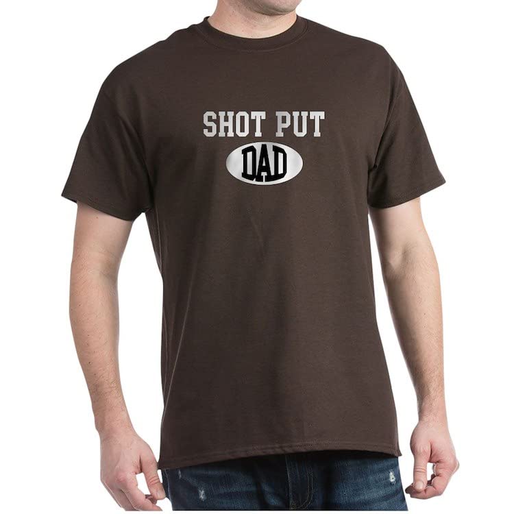Shot Put Dad Graphic T-Shirt - Dark Color - Funny Sports Apparel for Dads | Perfect for Track & Field Events, Father's Day Gifts & Casual Wear