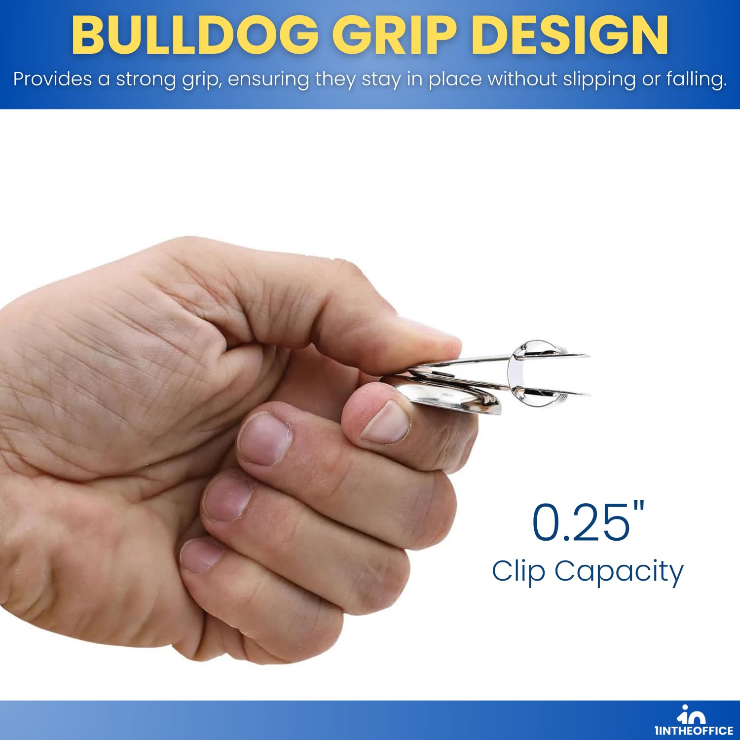 Heavy Duty Magnetic Clips for Refrigerator - 12 Pack Silver Bulldog Magnet Grip Clips (2.3