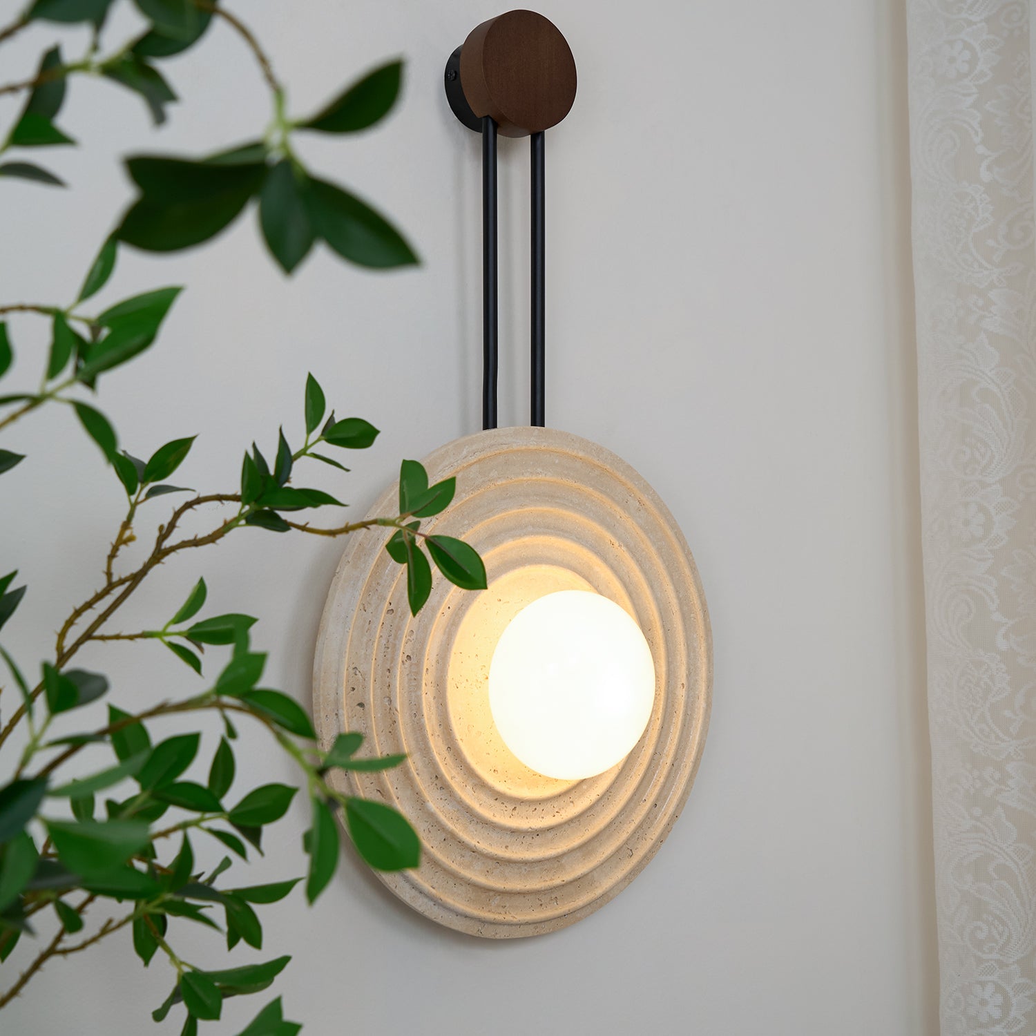 Modern Growth Ring Wall Lamp - Sleek LED Sconce Lighting for Bedroom, Living Room & Hallway Decor