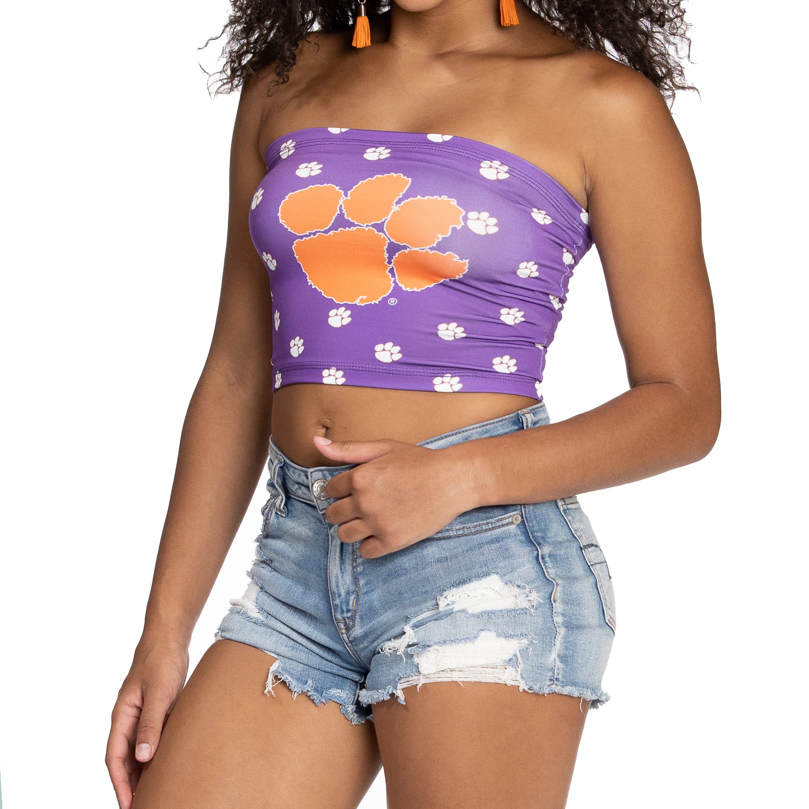 Flying Colors Apparel Women's NCAA Game Day Tube Top - Comfortable & Stylish College Sports Fan Outfit for Football, Basketball & Tailgate Parties