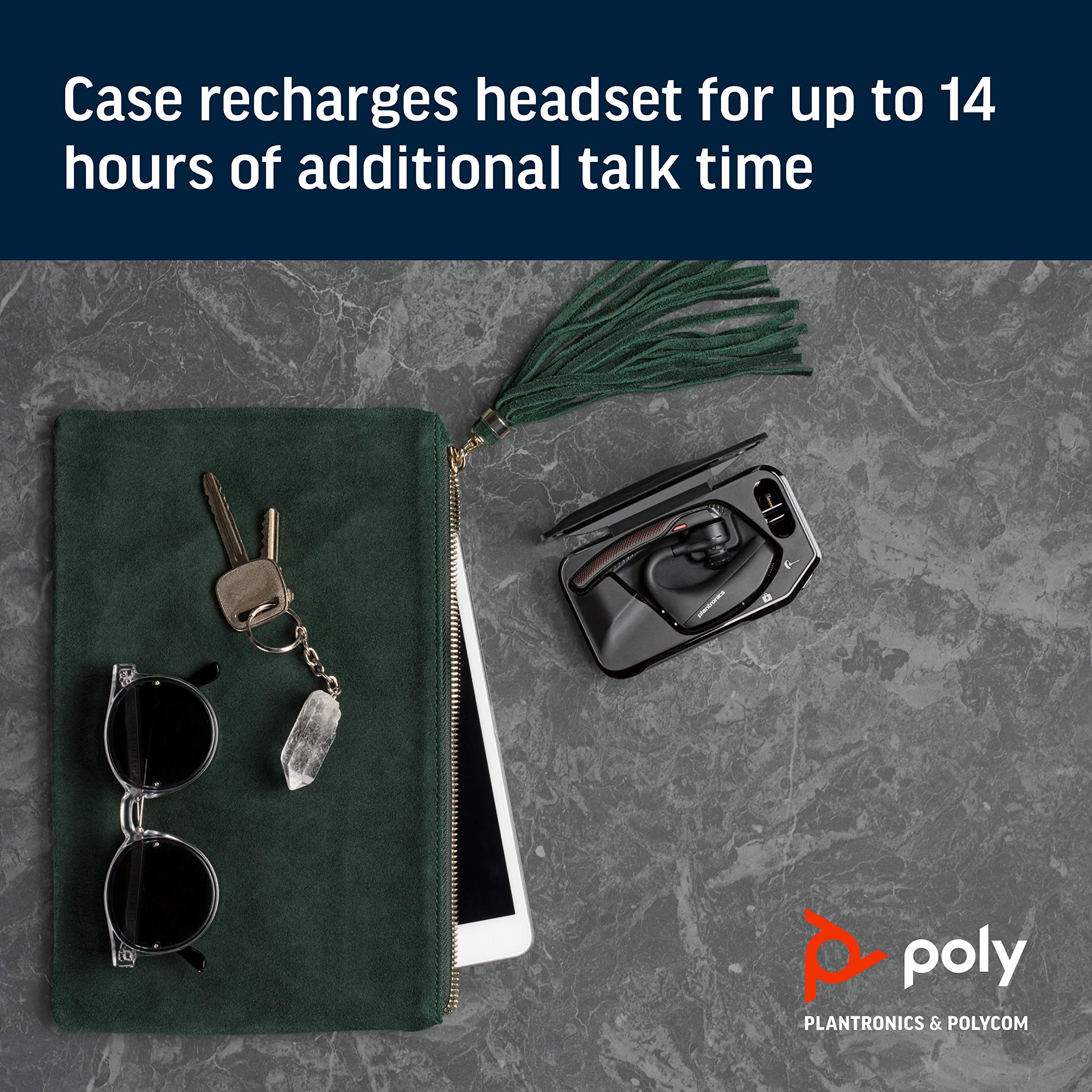 Plantronics Voyager 5200 Charge Case (Poly) - Wireless Headset Charging Case for Office, Call Center & Remote Work - Durable Headset Charger with Fast Charging Technology
