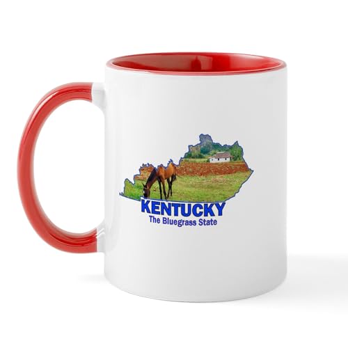 White/Red Inside - Kentucky . . . The Bluegrass Mug
