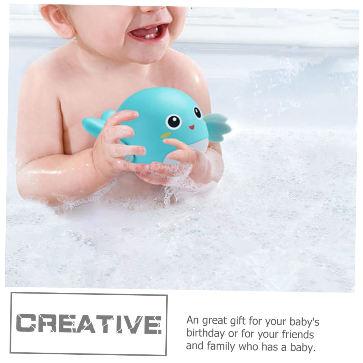 Totority 3-Piece Plastic Bathtub Toy Set for Kids - Fun Bath Time Playthings, Durable Bath Toys for Toddlers & Babies - Perfect for Water Play, Sensory Development & Bathtub Fun