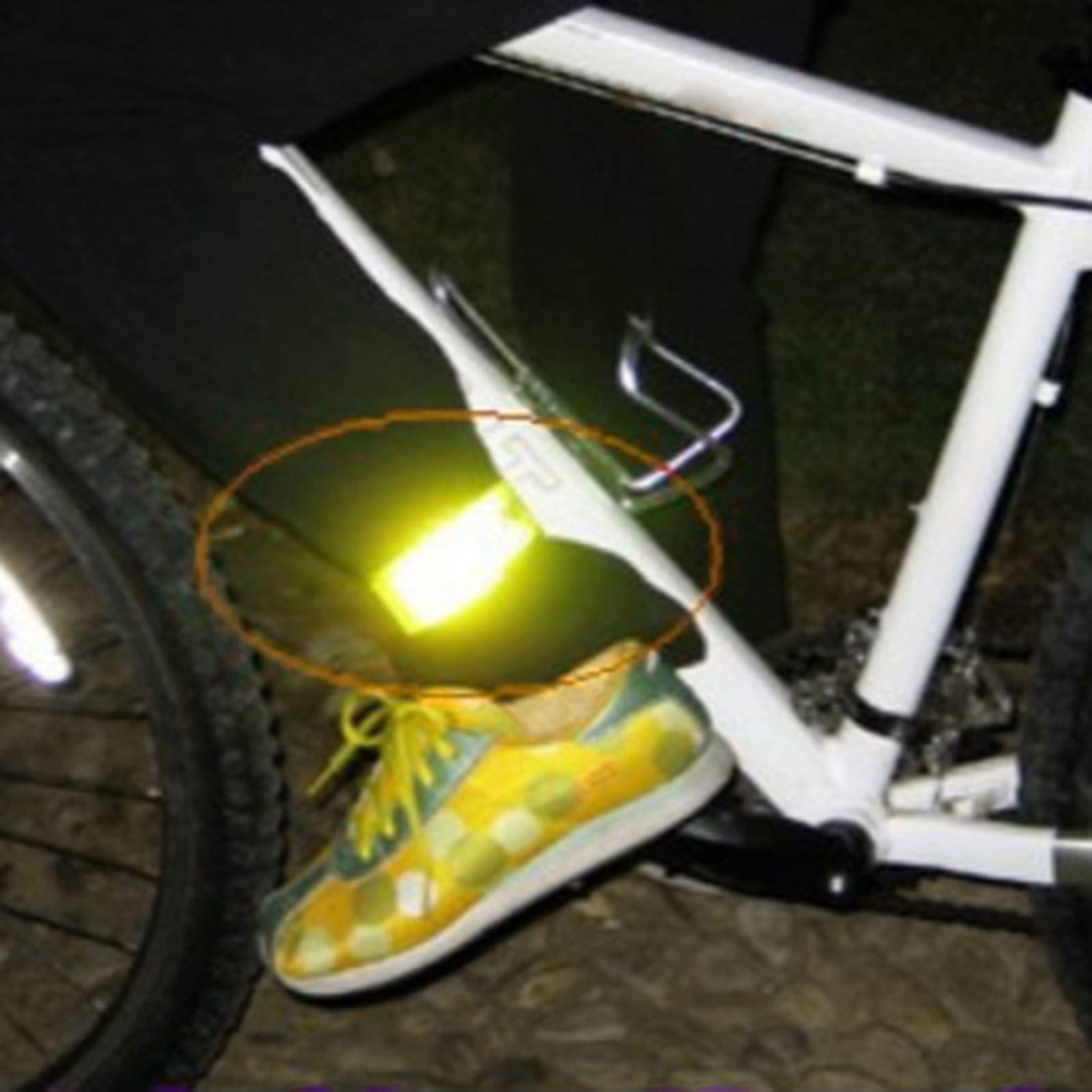 High Visibility Reflective Leg Bands for Running, Cycling & Fishing - Adjustable Safety Strap for Pants - Silver Bike Accessories for Nighttime Outdoor Activities