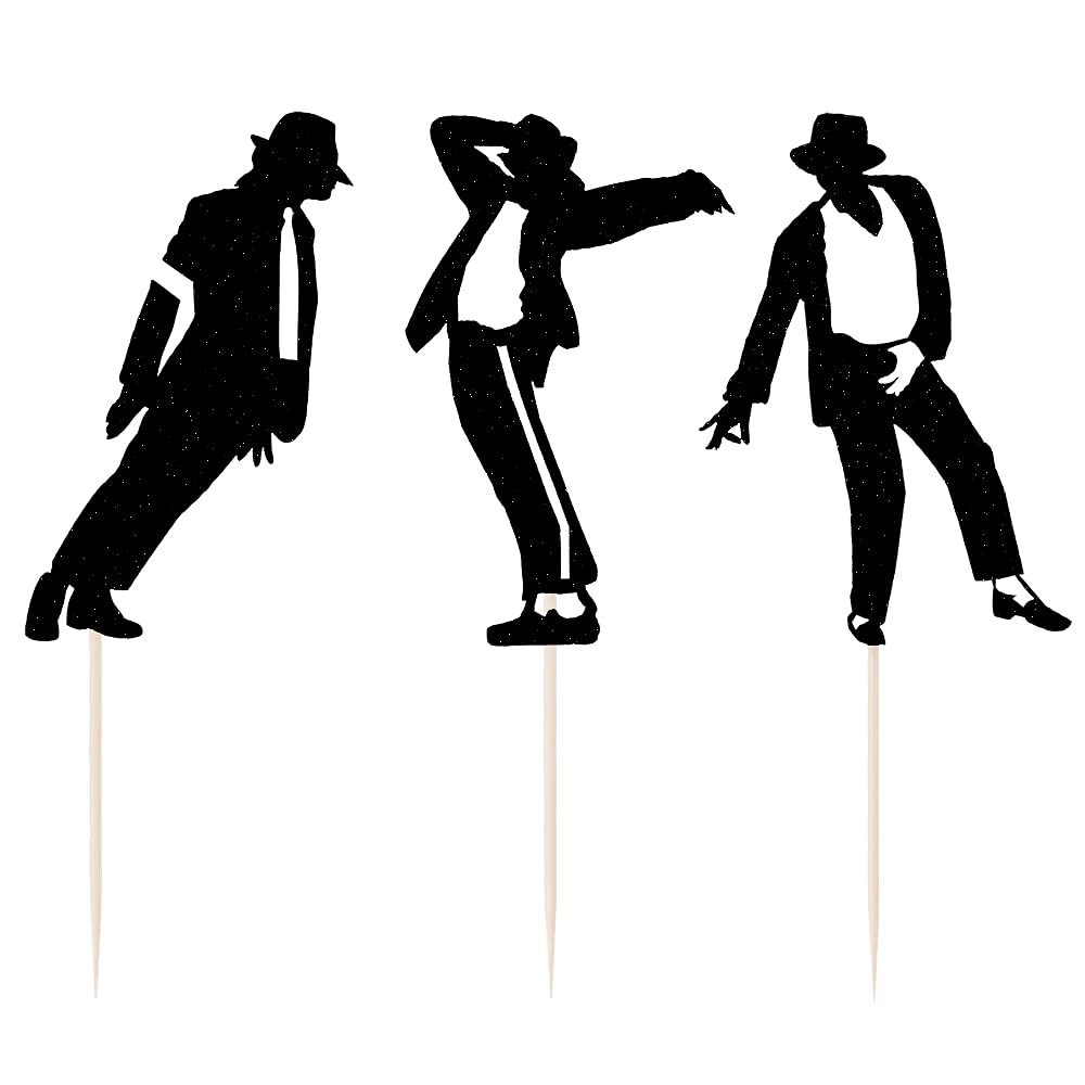 LVEUD Dance King Happy Birthday Cake Topper Set - Forever God Art Dance Theme Party Decorations (7pcs) - Perfect for Birthday Cakes, Cupcakes & Celebration Desserts