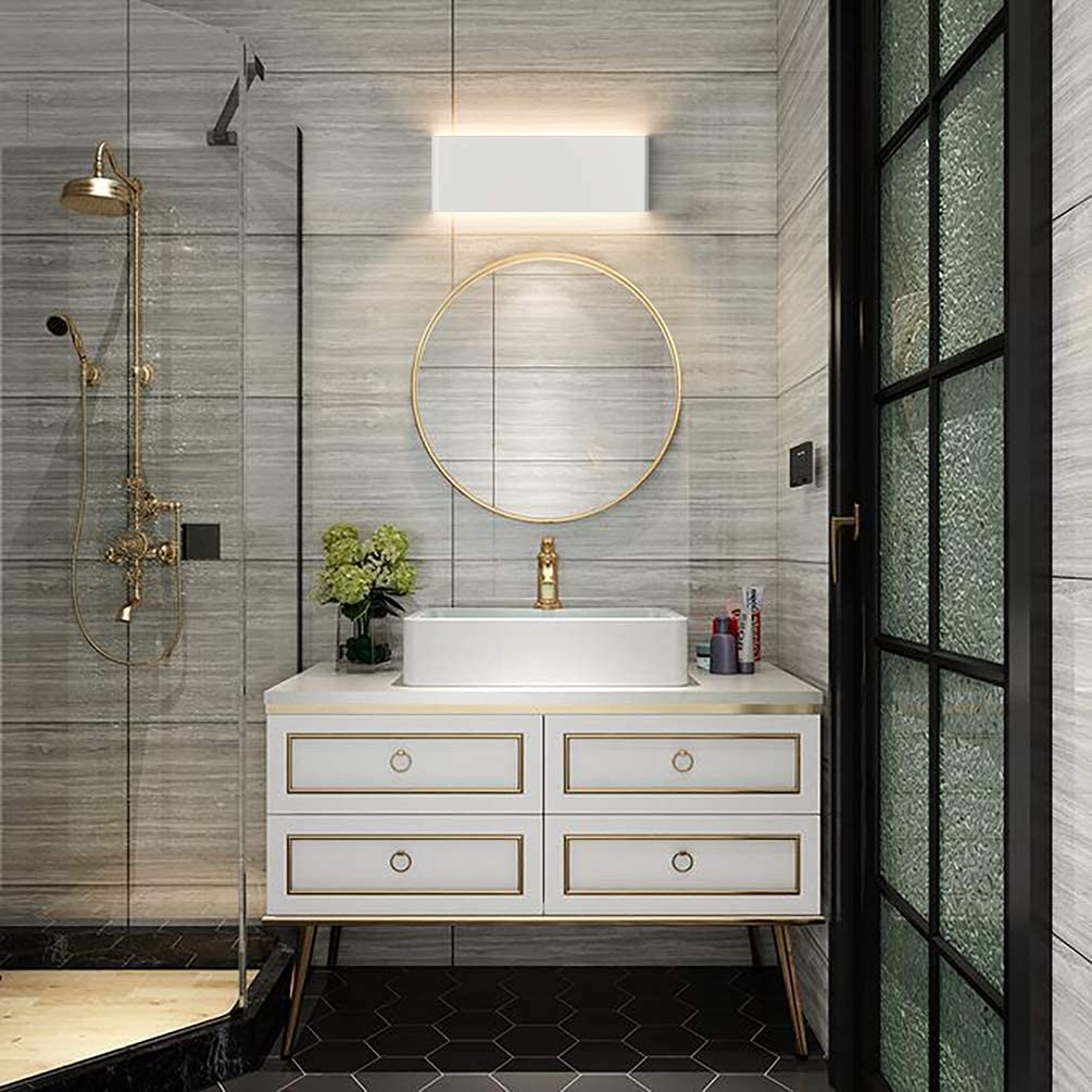 Aipsun Modern Aluminum LED Wall Sconce - Indoor Wall Lighting Fixture for Living Room, Bedroom, Hallway & Office Decor