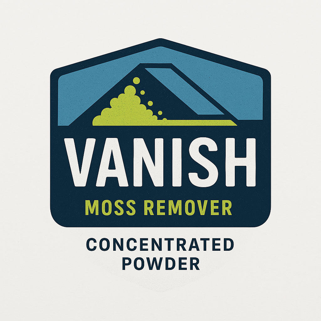 G625C VANISH Powdered Moss Remover & Roof Cleaner - Fast Acting Formula for Roofs, Decks & Patios | Eliminates Algae, Mold & Mildew | Outdoor Surface Restoration Solution