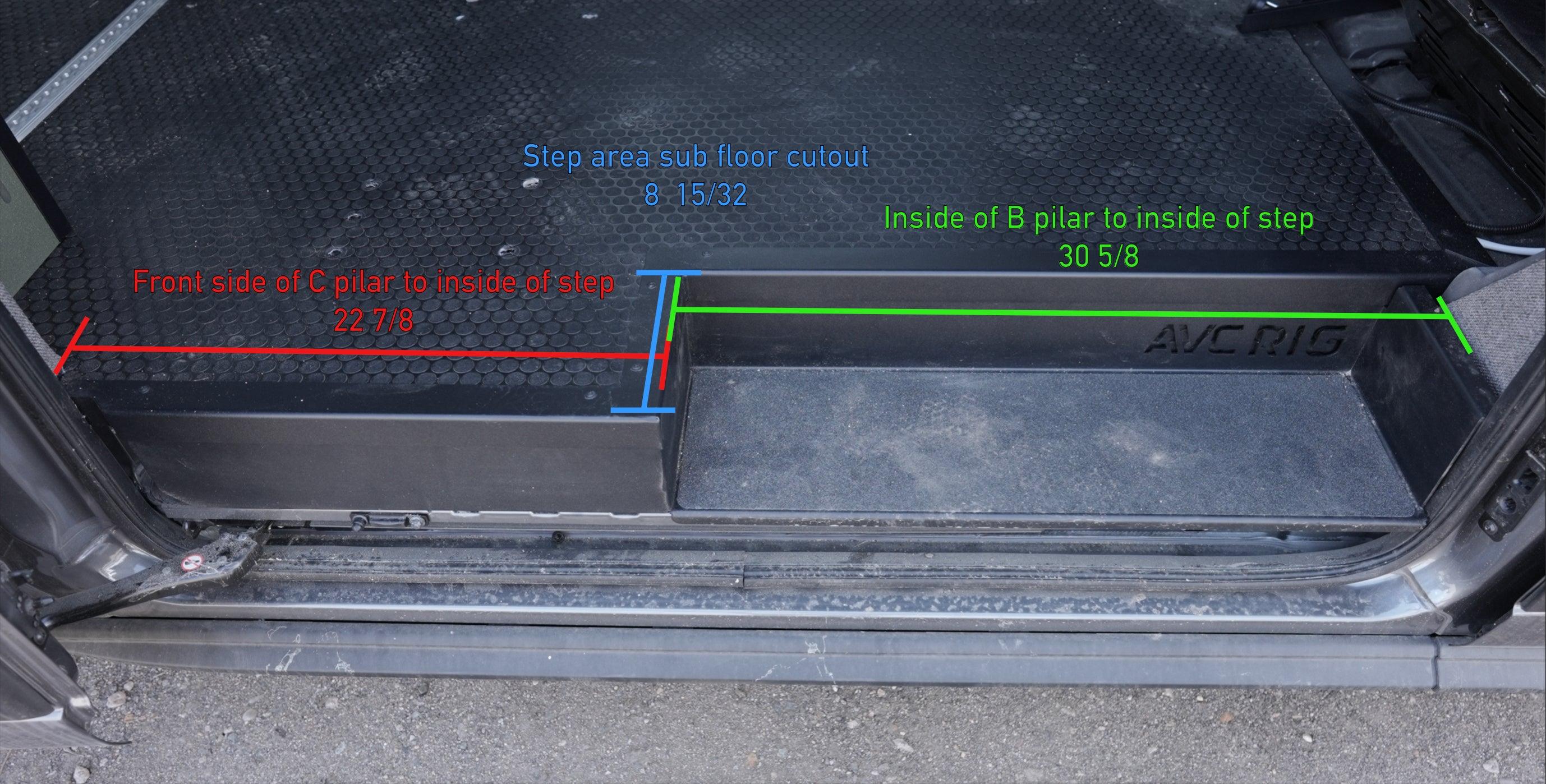 Premium Transit Insulated Subfloor System with Step & Trim - Durable Flooring Solution for RVs, Campers & Tiny Homes - Easy Installation & Thermal Protection