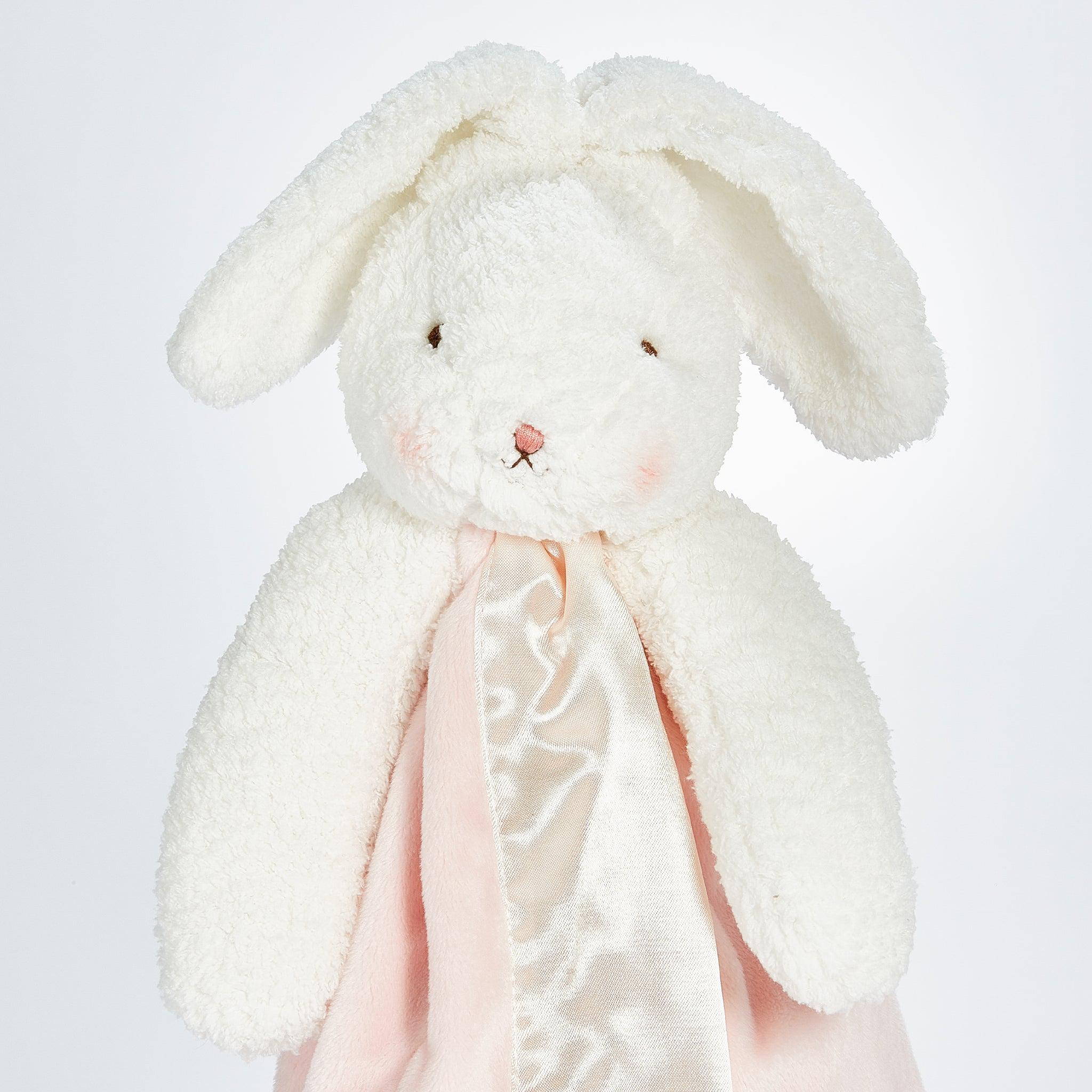 Blossom Bunny Buddy Blanket - Soft & Cozy Plush Baby Blanket for Newborns & Toddlers | Perfect for Nursery, Stroller, and Cuddling | Cute Easter Gift Idea