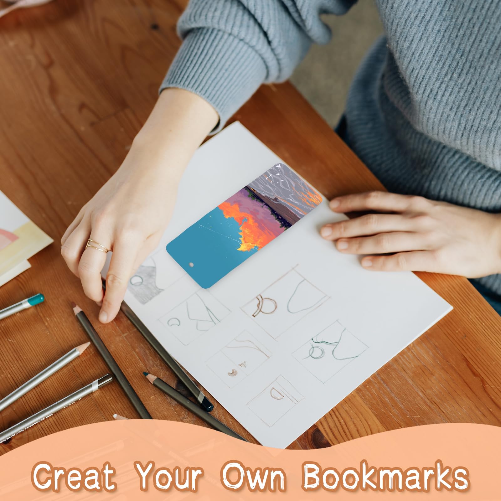 100-Pack Blank DIY Bookmarks with Colorful Tassels - 5.5