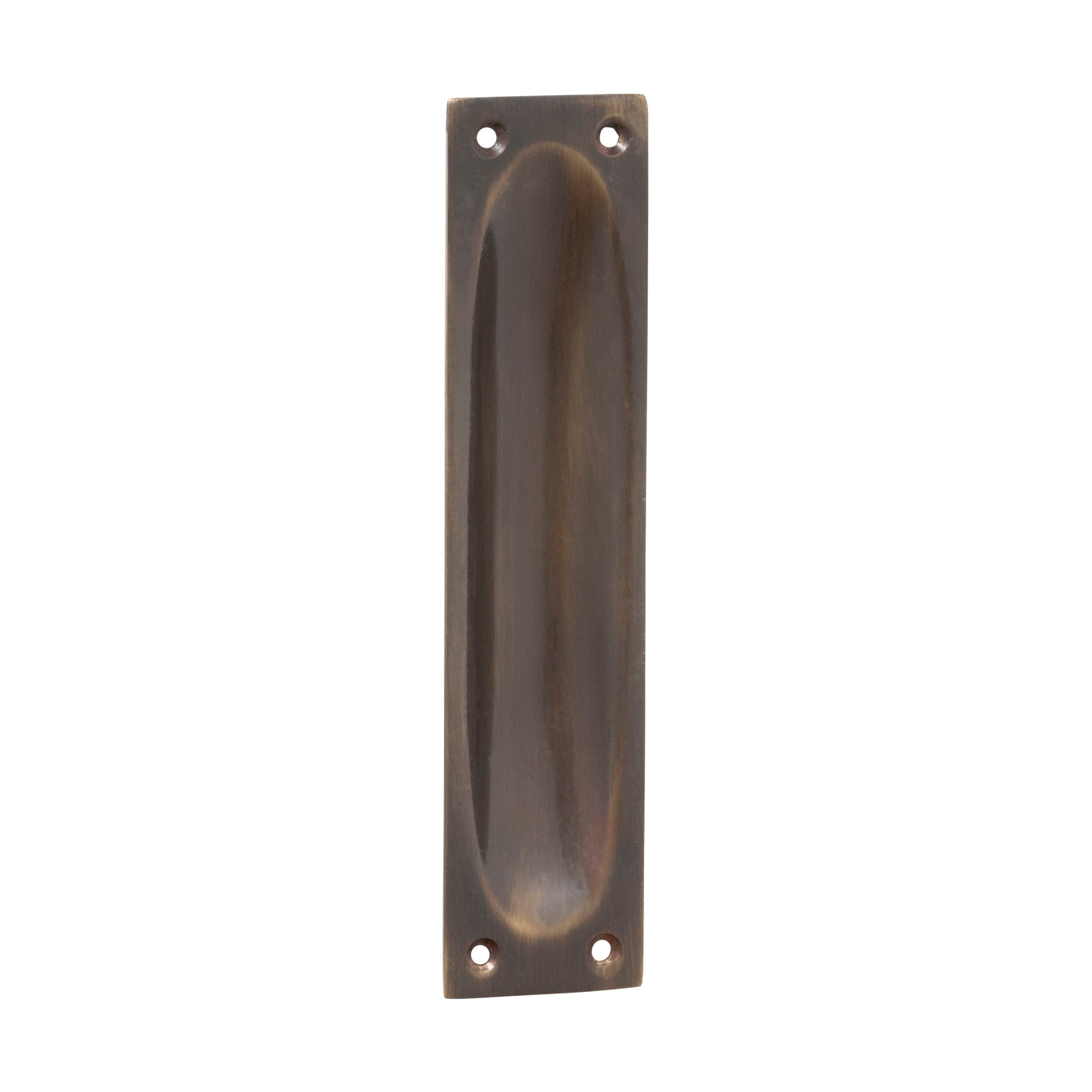 Classic Large Antique Brass Sliding Door Pull Handle - 2348 (H140xW32mm) - Perfect for Barn Doors, Closet Doors & Room Dividers