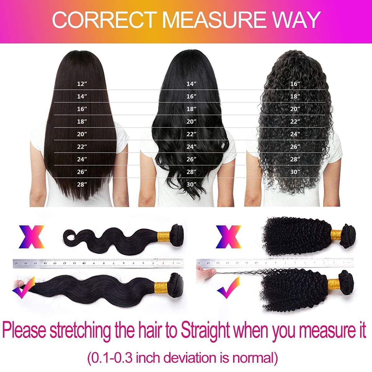 20Inch Brazilian Virgin Human Hair Bundles - Water Wave Hair Extensions 100g Natural Black for Styling & Volume | Perfect for Daily Wear, Parties & Special Occasions