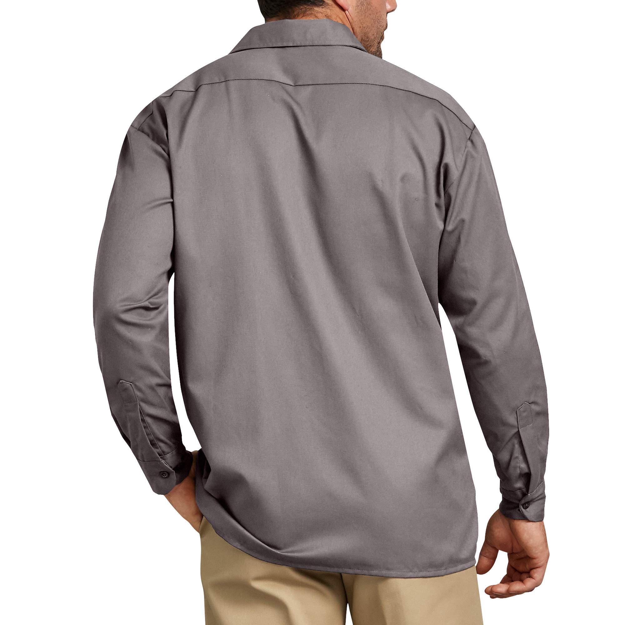 Dickies Men's Big & Tall Long Sleeve Work Shirt - Durable Cotton Twill, Relaxed Fit for Comfort, Professional & Casual Wear (Worksite, Outdoor Jobs, Everyday Use)