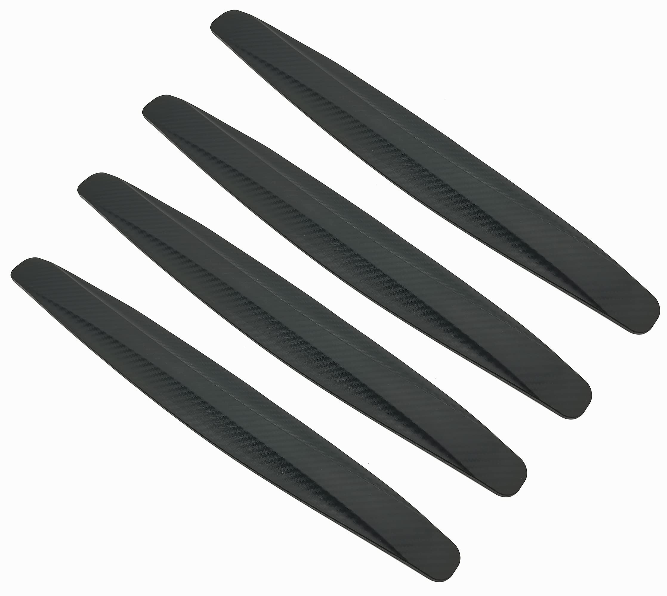 4 Pack Universal Rubber Car Bumper Guards - Front & Rear Bumper Protector for SUV, Anti Collision & Scratch Protection (Black) | Perfect for Parking Lots, Tight Spaces & Urban Driving
