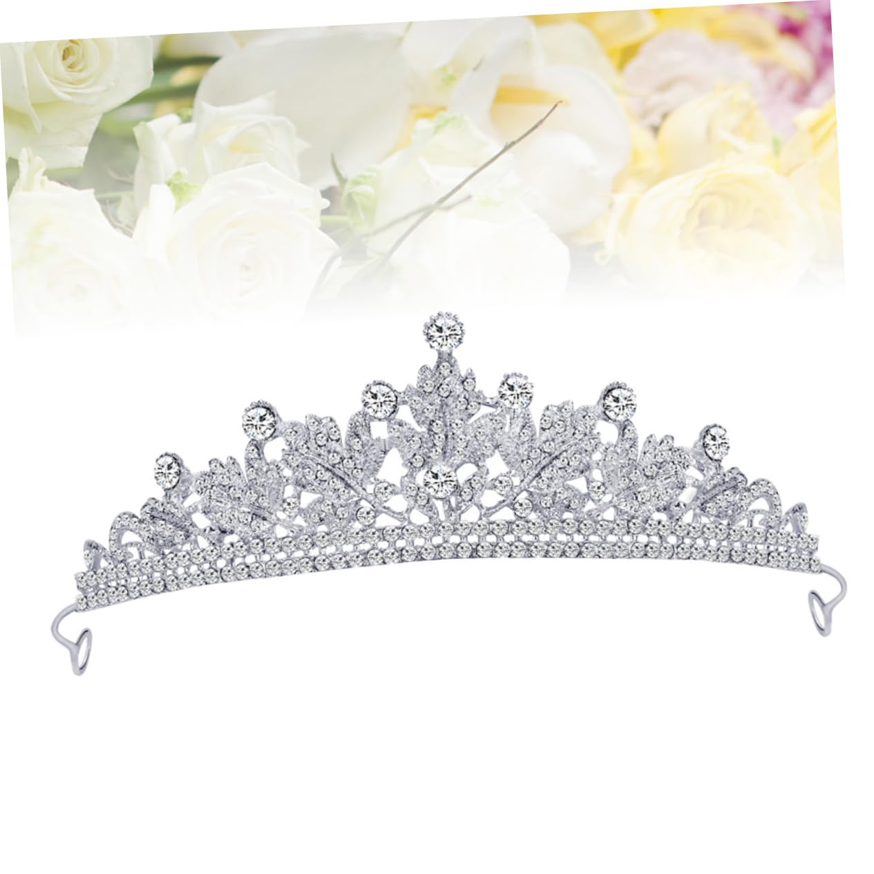 Elegant 3-Piece Rhinestone Bridal Headband Set for Women – Pearl Tiara Crown & Hair Accessories for Wedding, Prom, and Fairytale Princess Themed Events | Perfect for Brides, Bridesmaids, and Special Occasions