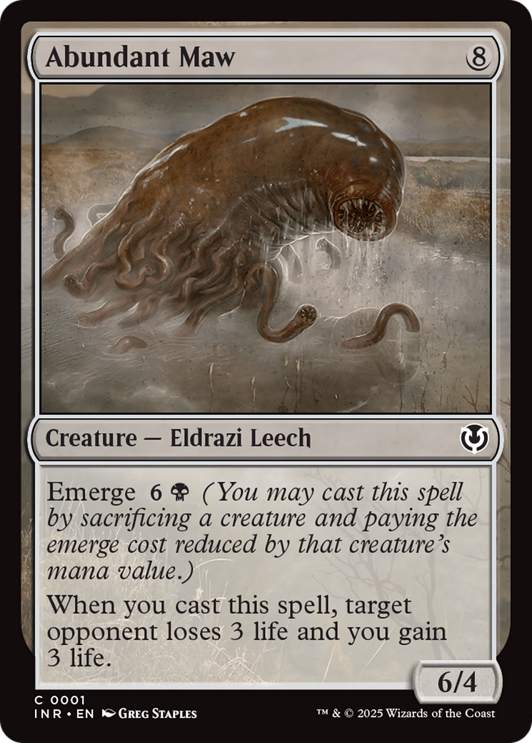 Abundant Maw [Innistrad Remastered] - Magic: The Gathering MTG Card - Perfect for Commander & Standard Decks - Collectible Fantasy Game Accessory for Card Game Enthusiasts