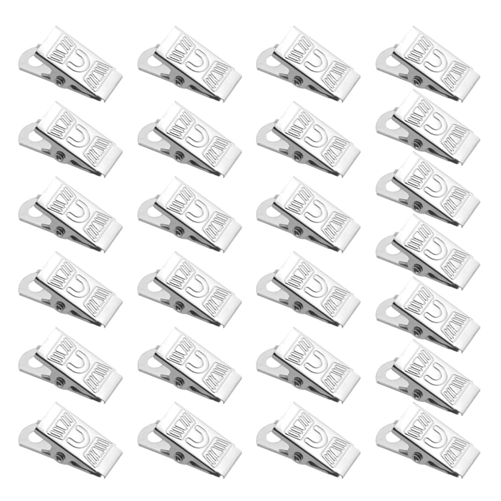 100PCS 1 Inch Metal Badge Clips - Heavy Duty ID Holder for Lanyards, Name Tags & Work Badges - Perfect for Office, Events, Conventions & Security Personnel