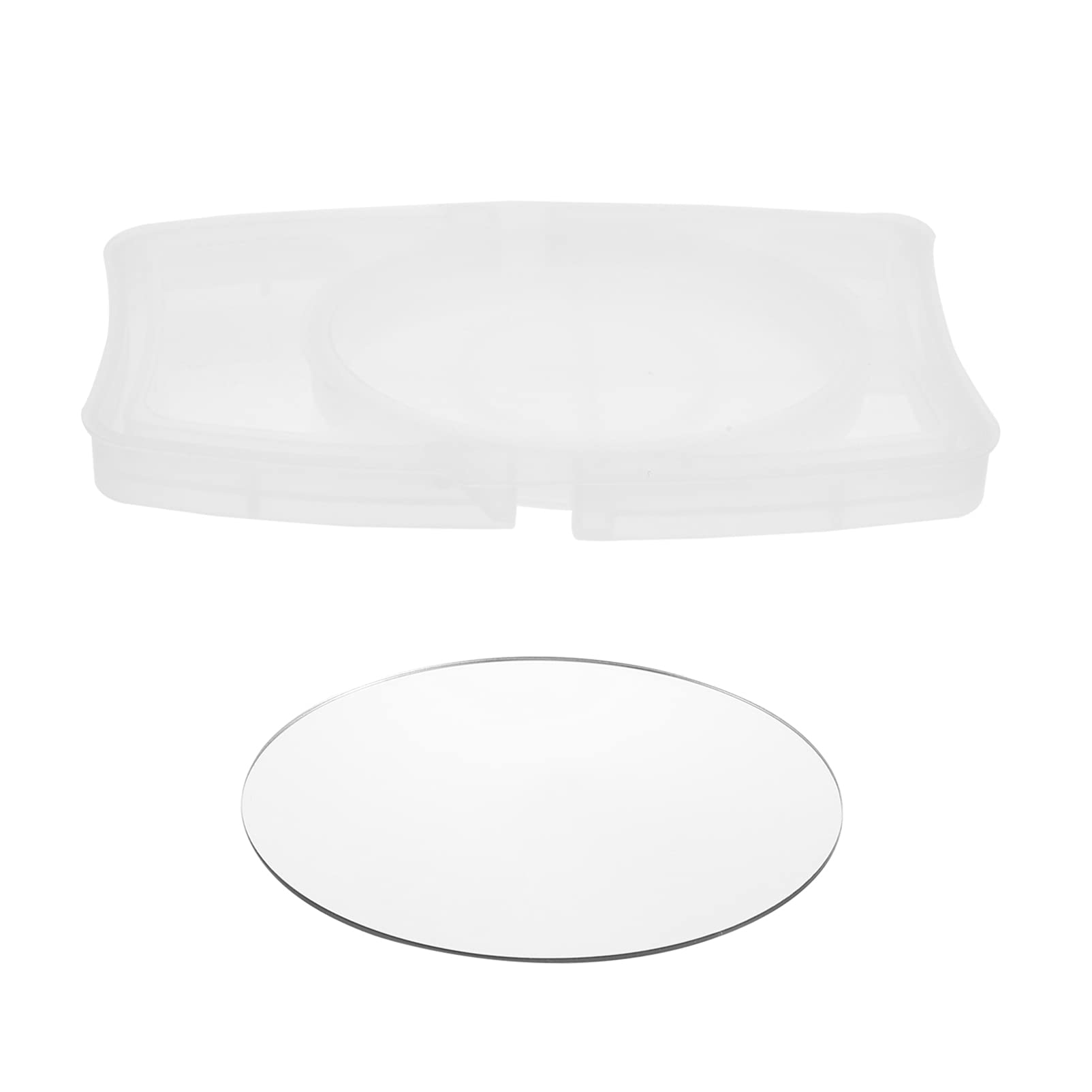 EXCEART DIY Oval Mirror Resin Molds Set - Silicone Picture Frame for Epoxy Crafts, Makeup Mirror & Home Decor | Perfect for Tabletop Cosmetic Mirrors, Fondant Molds, and Creative DIY Projects