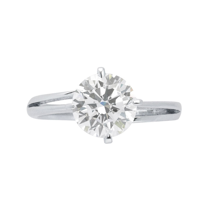 Classic Solitaire Engagement Ring - 14K White Gold Diamond Ring for Women | Perfect for Proposals, Anniversaries & Special Occasions