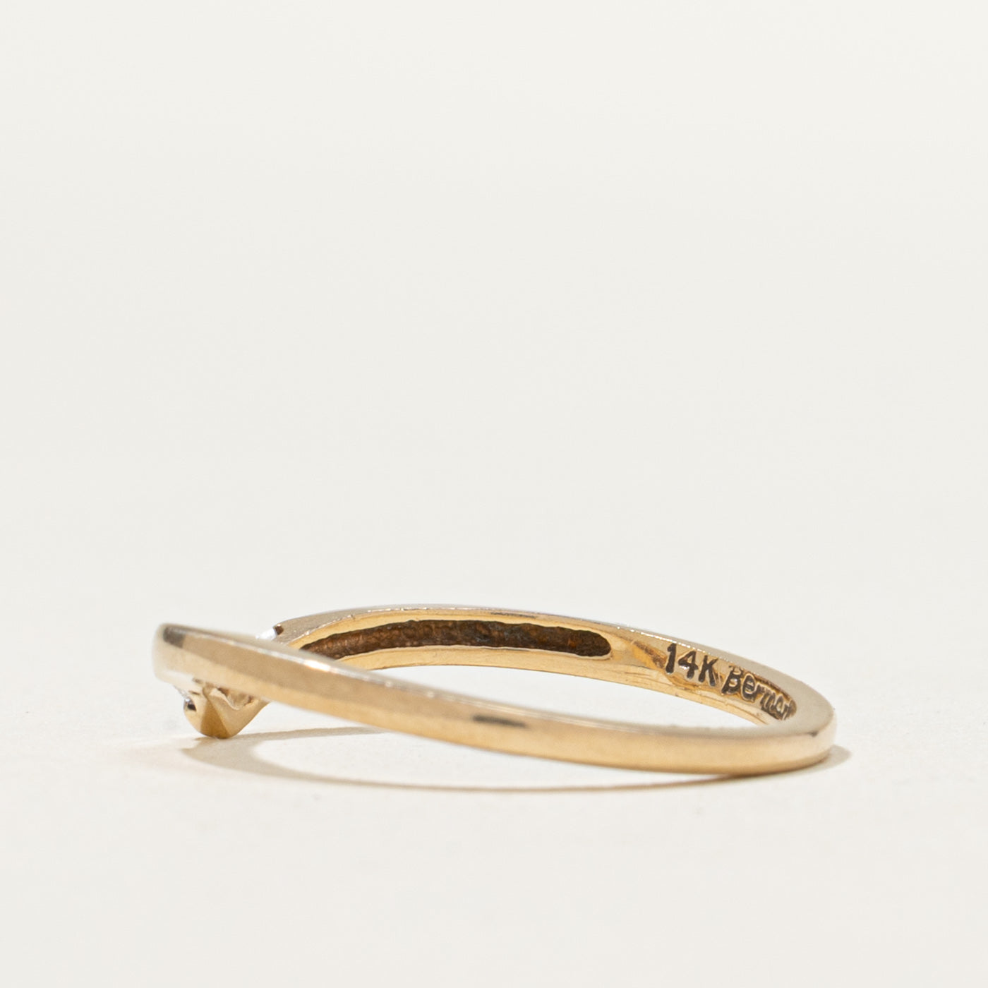 0.10ctw Two Stone Diamond Chevron Ring - Size 6.5 | Elegant Wedding Band, Anniversary Gift & Everyday Jewelry for Women