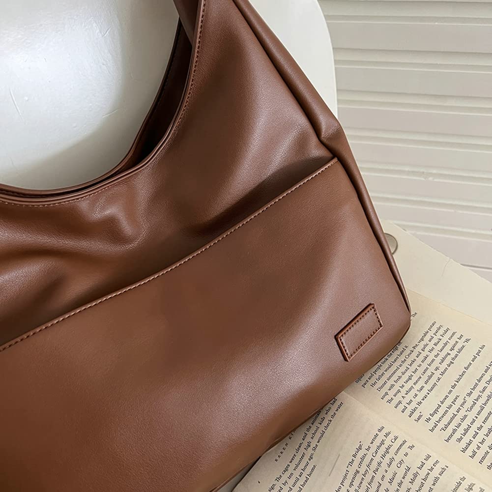 Pocadri Women's Vegan Leather Tote Bag - Stylish Large Soft Shoulder Purse for Work, Travel & Everyday Use | Chic Casual Handbag for Women