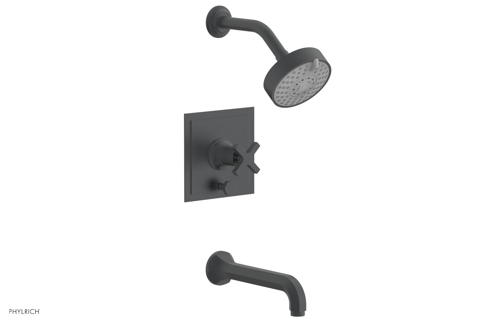 HEX MODERN Pressure Balance Tub and Shower Faucet Set 501 26 - Perfect for Modern Bathroom Renovation and Spa-Like Shower Experience