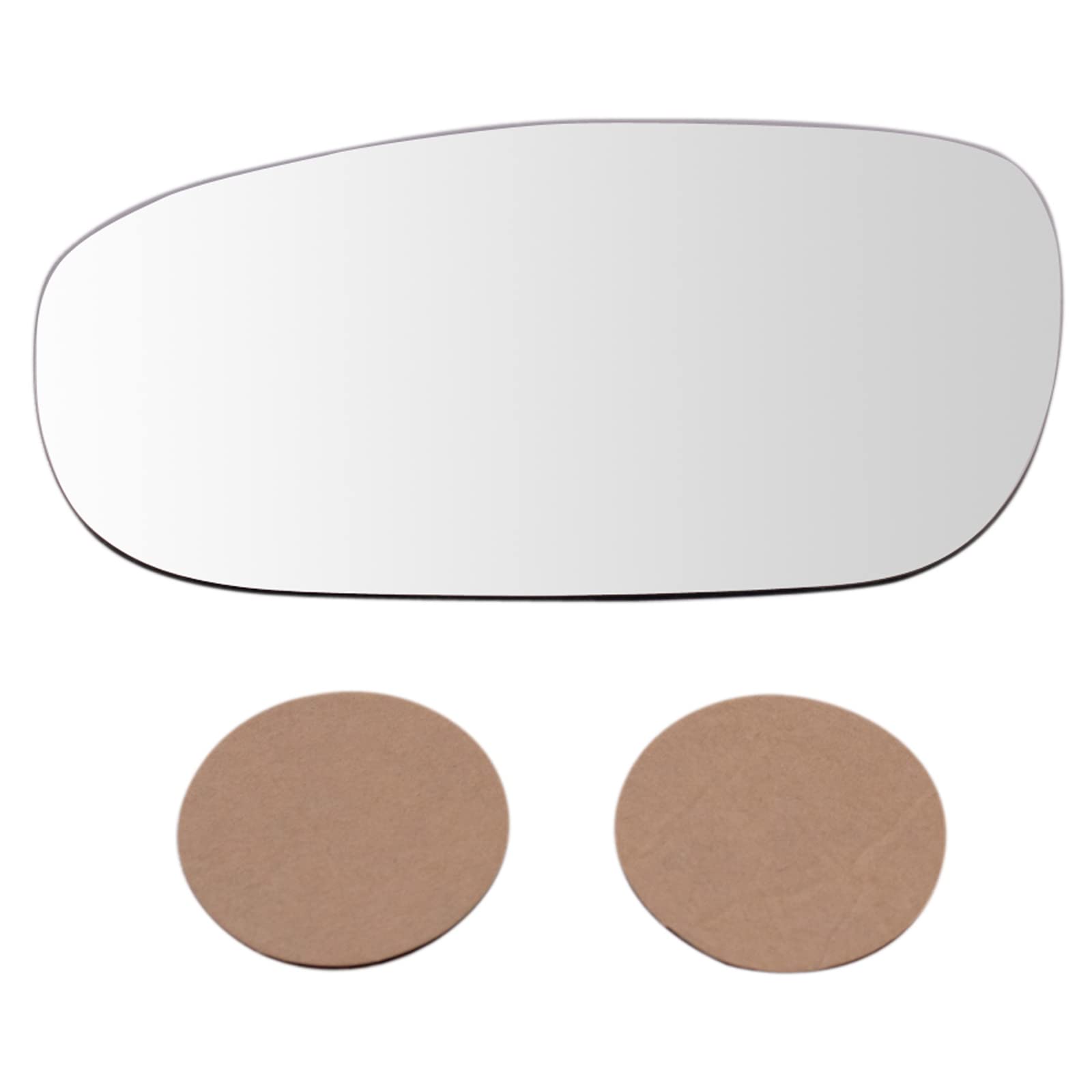 TRQ Replacement Exterior Power Mirror Glass - Left Driver Side for Dodge Charger, Magnum, 300 (2005-2010) | Easy Installation & Durable Design | Perfect for Parking Safety & Blind Spot Visibility