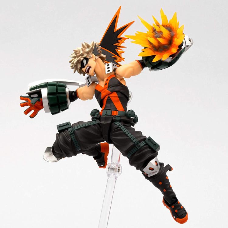 Amazing Yamaguchi Revoltech Action Figure - Katsuki Bakugo from My Hero Academia - Highly Articulated Collectible for Anime Fans & Display - Perfect for Cosplay, Gift Giving & Anime Collections