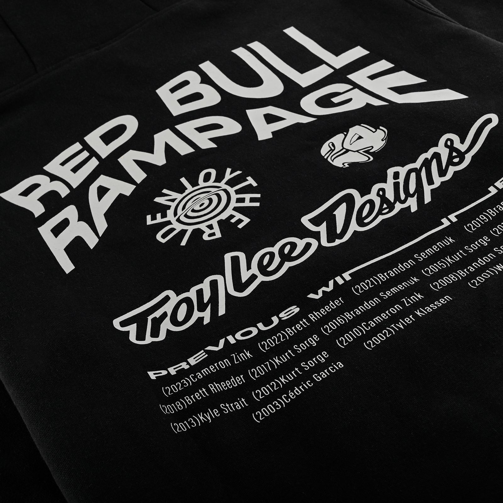Troy Lee Designs X Redbull Rampage Mind Melt Black Pullover Hoodie - Men's Graphic Streetwear Hooded Sweatshirt for Skateboarding & Outdoor Adventures