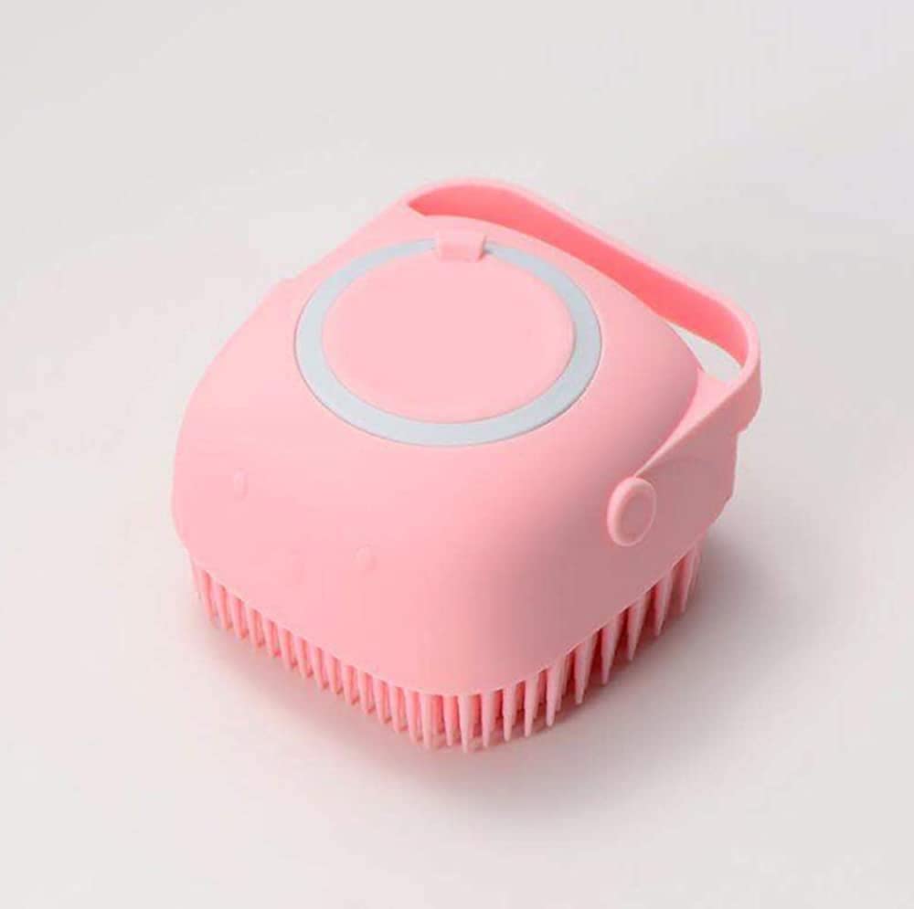 A K TRADERS Silicone Body Wash Brush with Shampoo Dispenser - Exfoliating Shower Scrubber for Smooth Skin & Deep Cleansing - Perfect for Bath, Spa & Relaxation at Home