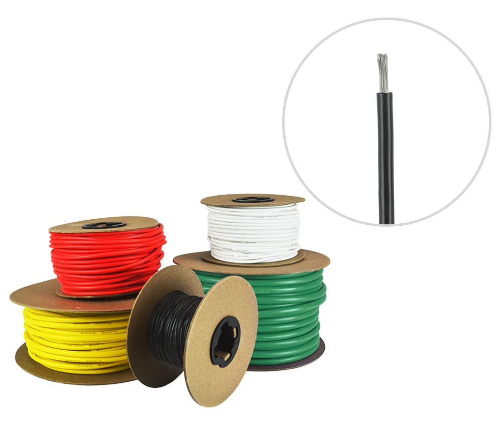 14 Gauge Marine Grade Tinned Copper Boat Cable - 1000 ft 14 AWG UL 1426 PVC Wire for Boats, Trailers, Automotive & Audio Systems | Oxygen-Free Copper for Superior Conductivity | Ideal for Marine, RV, Camper & Speaker Installations