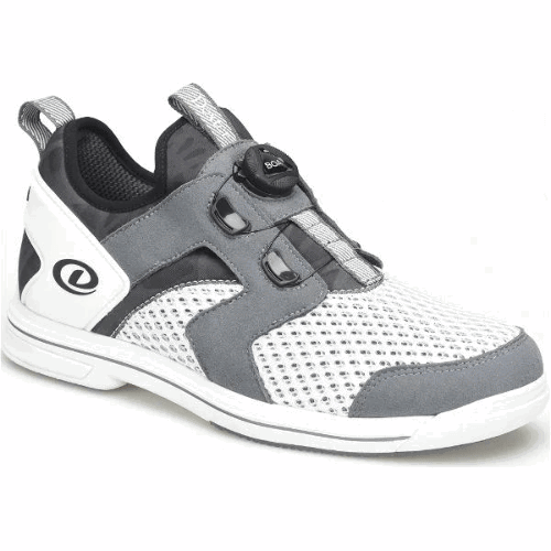 Dexter Men's DexLite Pro BOA White/Grey Right-Hand Bowling Shoes Wide - Comfortable & Durable for Competitive & League Bowling