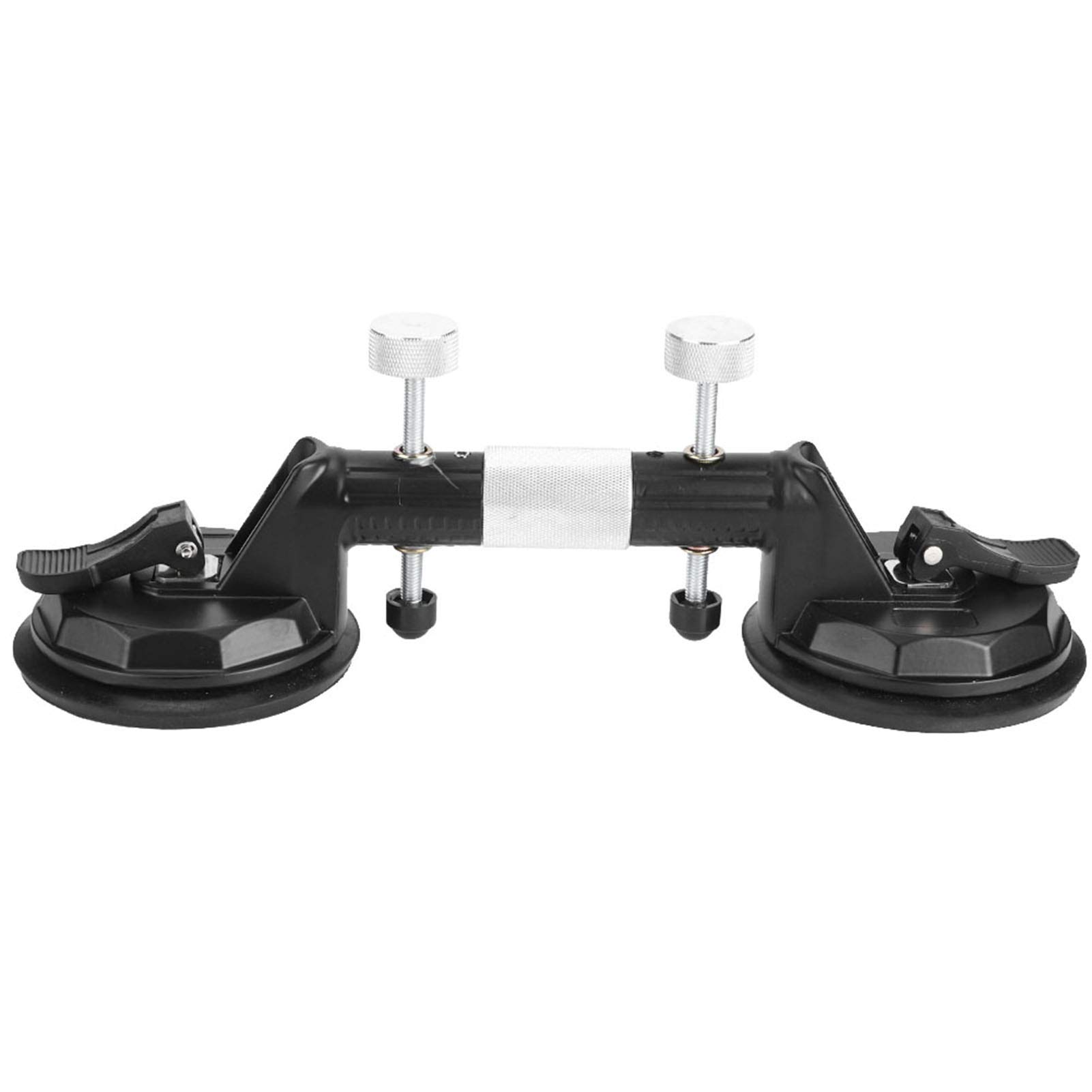 360° Rotating Aluminum Alloy Vacuum Suction Cup - Double Cup Handheld Vacuum Lifter for Glass, Tiles & Metal - Perfect for Factory Work & Home DIY Projects