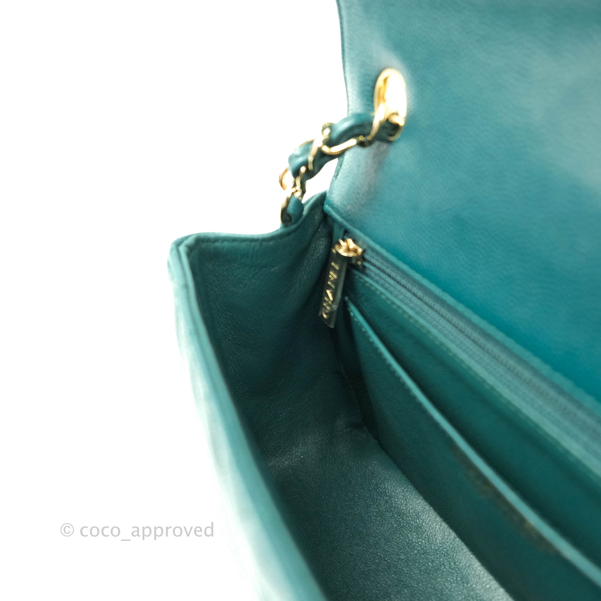 Chanel Chevron Mini Rectangular Caviar Leather Flap Bag - Dark Green with Gold Hardware | Luxury Crossbody Purse for Women, Perfect for Evening Events & Date Nights