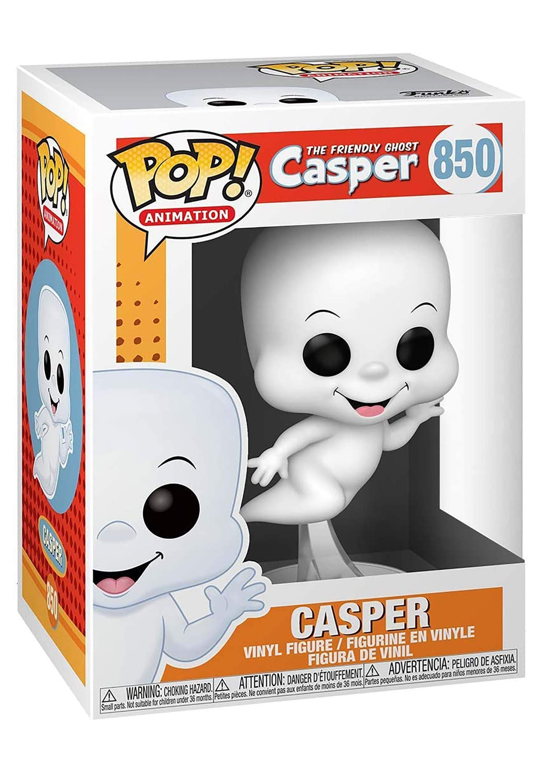Funko Pop! Animation Casper The Friendly Ghost Vinyl Collectible Figure - Official Merchandise Gift for Kids & Adults - Perfect for Cartoon Fans, Home Decor, and Pop Culture Collectors