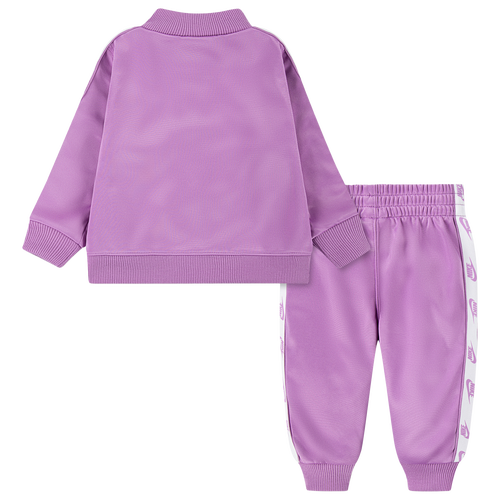 Nike Kids' Logo Taping Fuchsia Full Zip Tracksuit Set - Stylish & Comfortable Outfit for School, Sports & Playtime