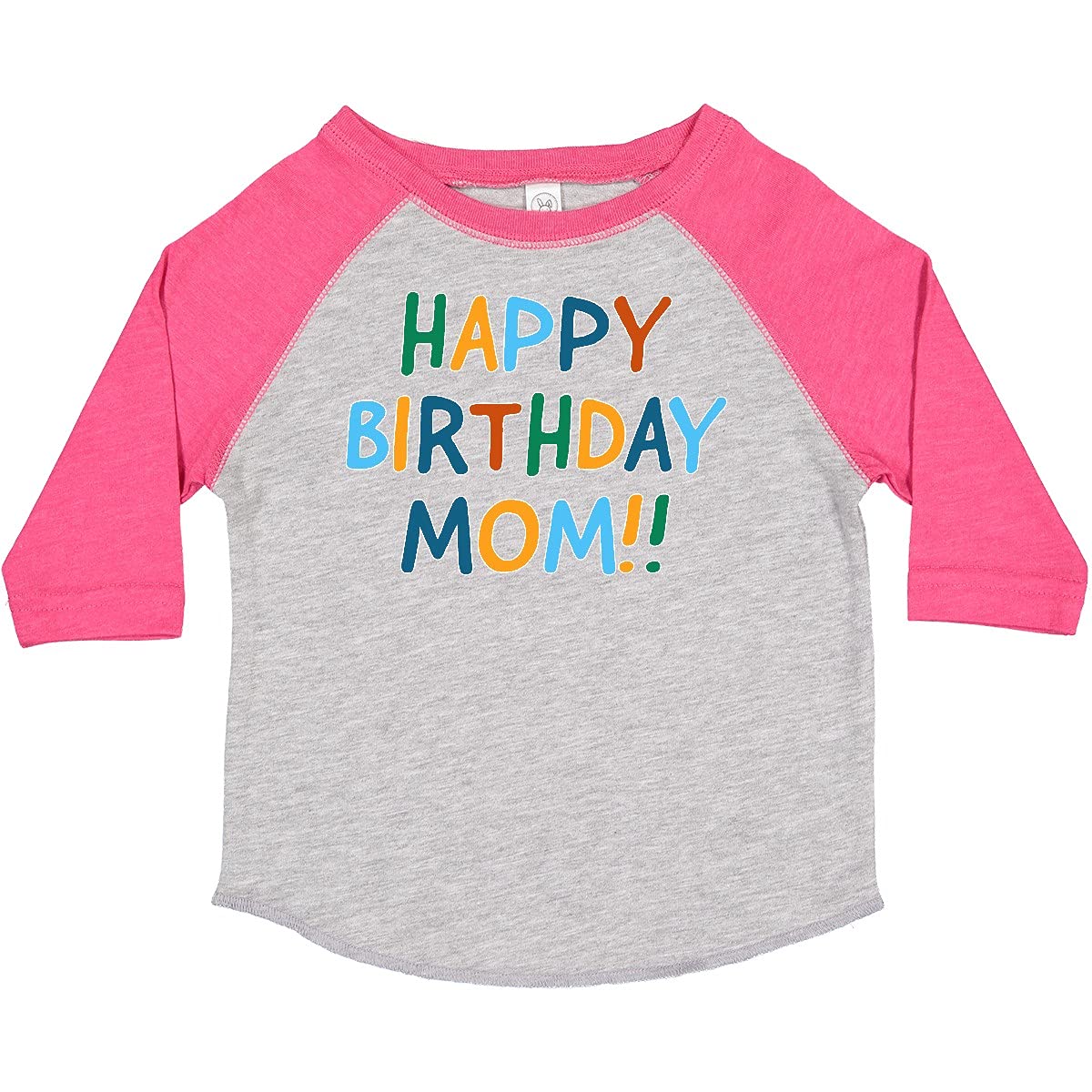 Inktastic Happy Birthday Mom Toddler T-Shirt - Cute Toddler Birthday Outfit for Girls & Boys - Perfect for Birthday Parties, Family Photos & Special Occasions