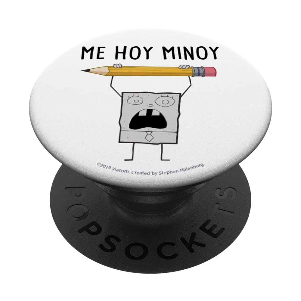 SpongeBob SquarePants DoodleBob Me Hoy Minoy PopSockets PopGrip - Swappable Phone Grip & Stand for iPhone, Samsung & Smartphones - Perfect for Watching Videos, Taking Selfies & Secure Phone Handling