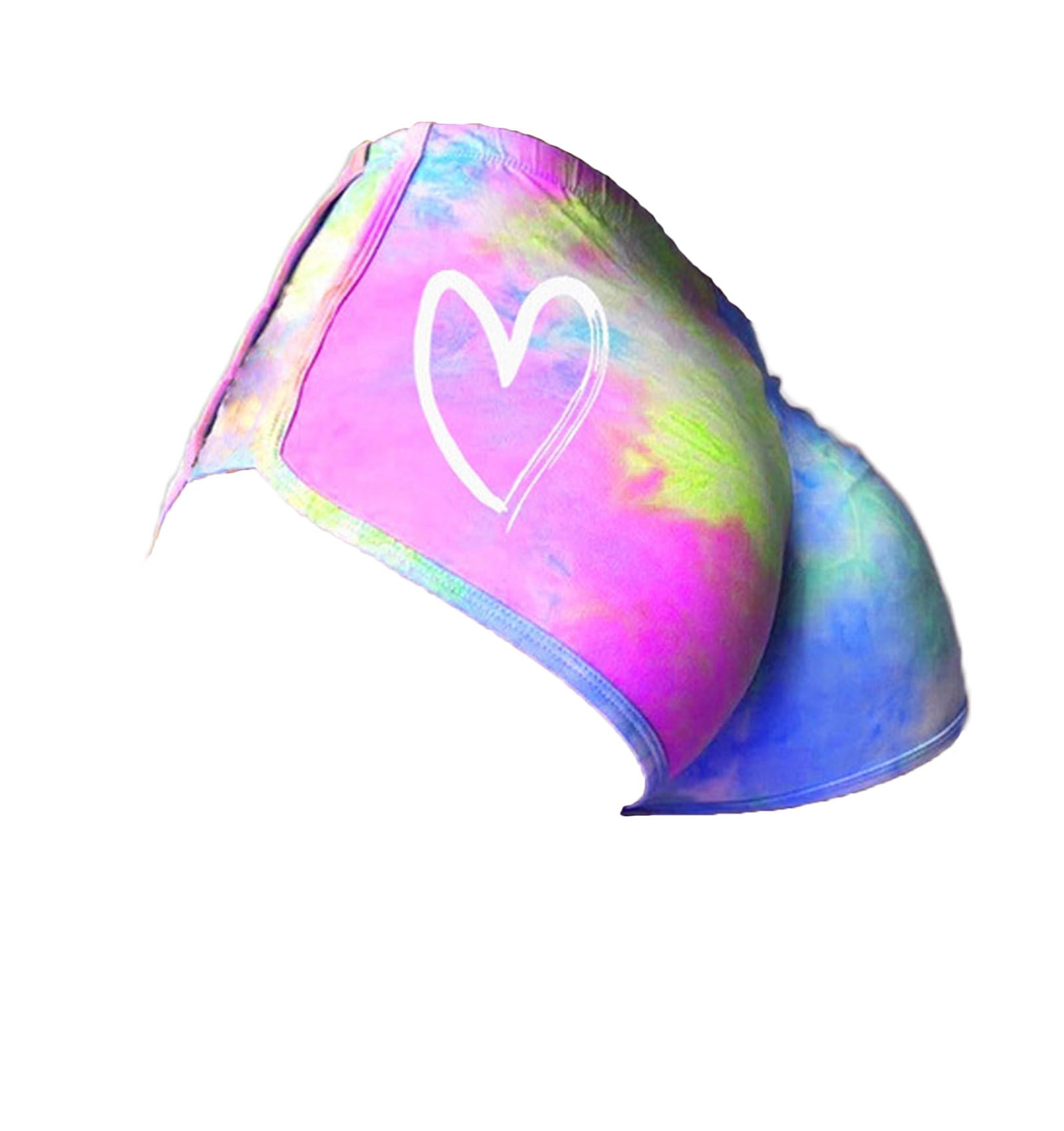 Colorful Tie Dye Women's Workout Shorts - Athletic Yoga Dolphin Shorts for Women | Perfect for Summer, Gym, Yoga & Beach Activities