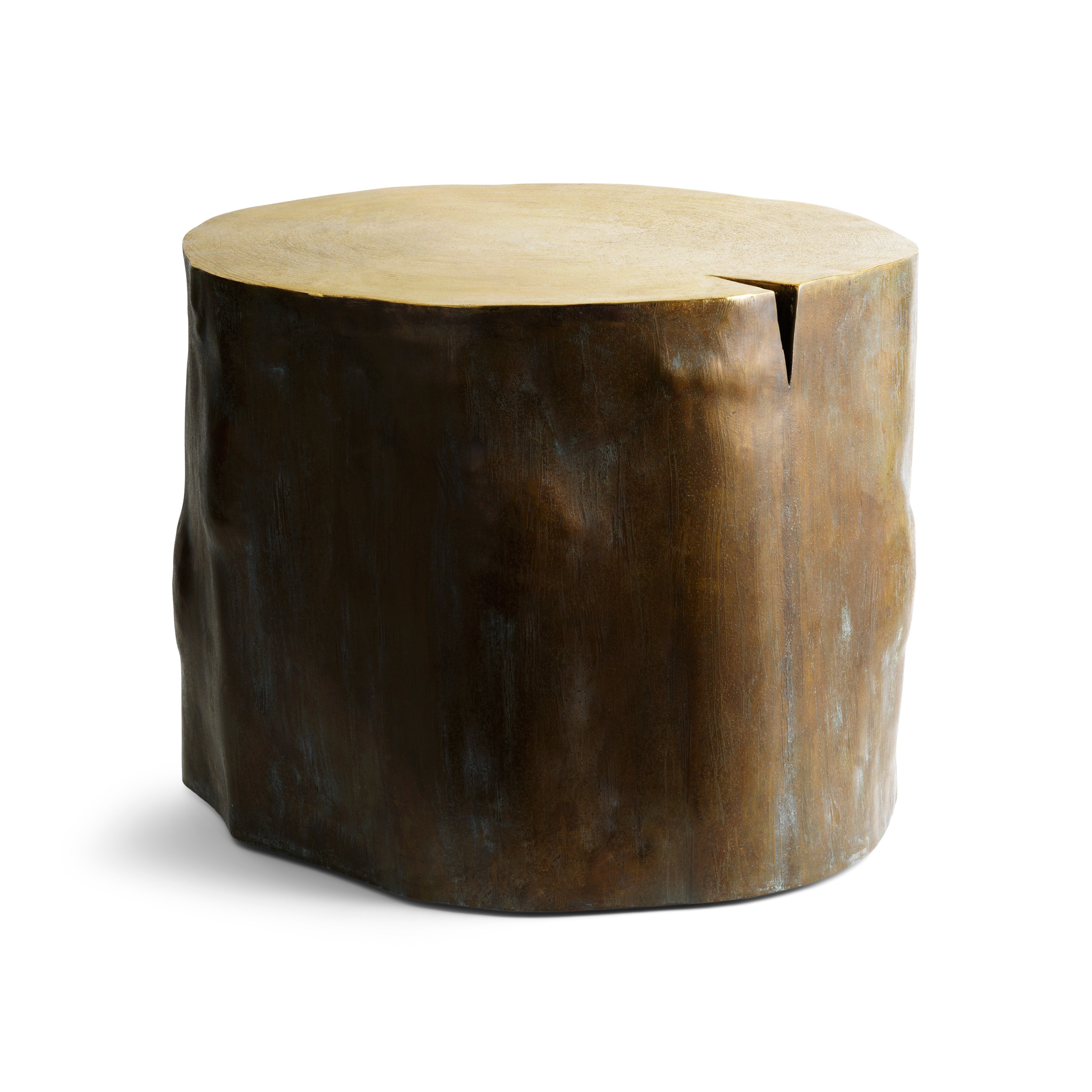 Handcrafted Wooden Etched Stool - Unique Boho Home Decor Accent Piece for Living Room, Bedroom or Patio