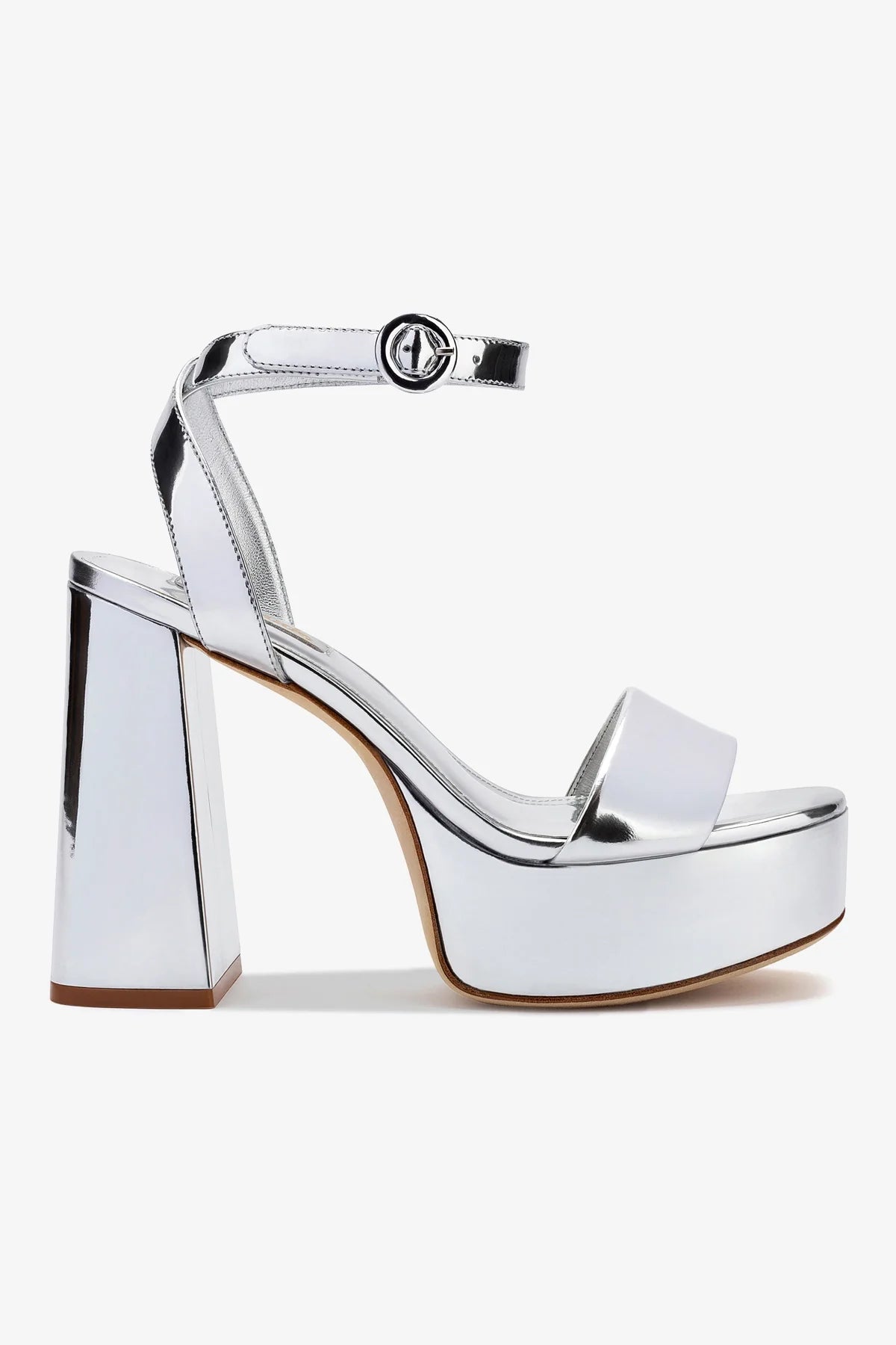Stylish Silver Specchio Dolly Sandal - Comfortable Women's Fashion Sandals for Summer, Beach, and Casual Outings