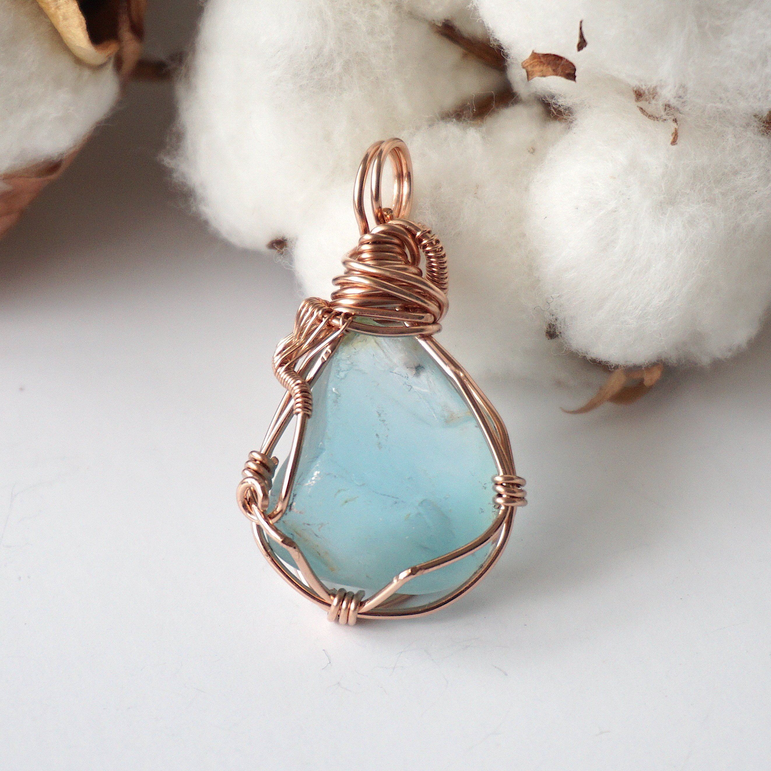Blue Topaz Rose Gold Jewelry - Elegant Pendant Necklace for Women, Perfect for Gifts, Weddings & Special Occasions