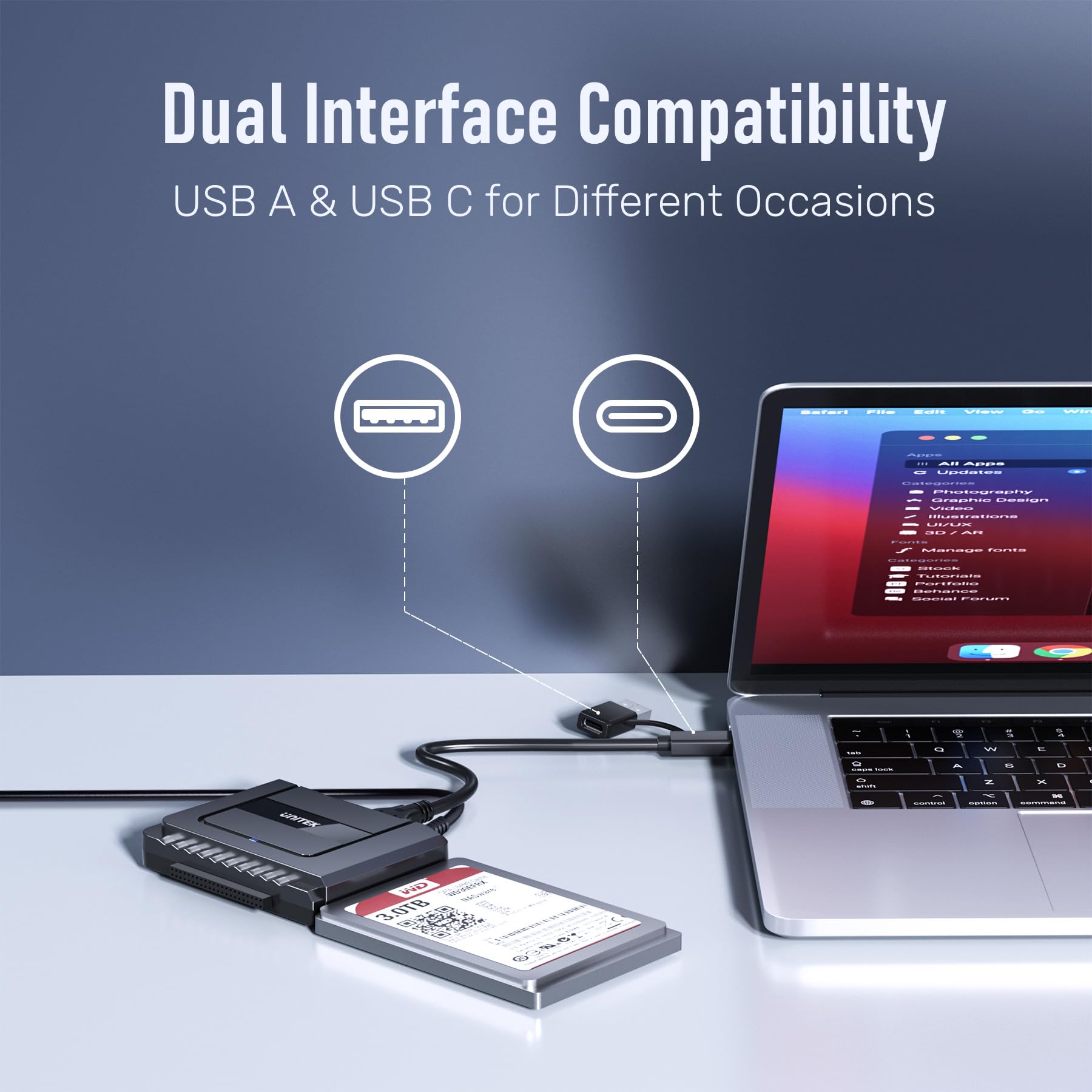 UNITEK IDE SATA to USB 3.0 HDD Adapter for 2.5