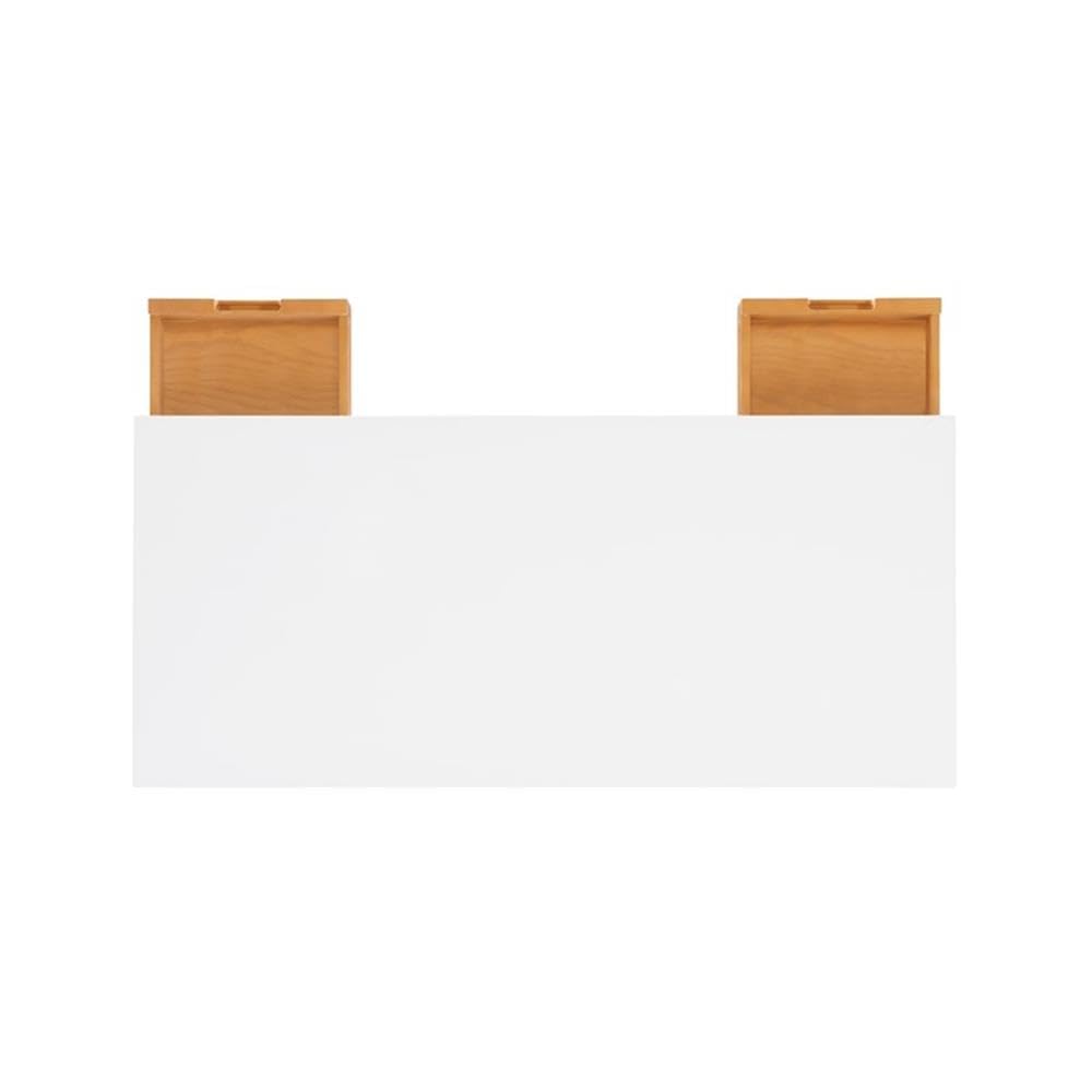 Linon Perry White Wood Two-Drawer Writing Desk - Compact Home Office Desk for Small Spaces, Study & Workstation Use