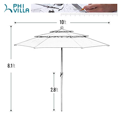 PHI VILLA 6-Piece Outdoor Patio Dining Set with Steel Square Table & Textilene Swivel Chairs - Perfect for Backyard, Garden, Poolside, and Terrace Dining