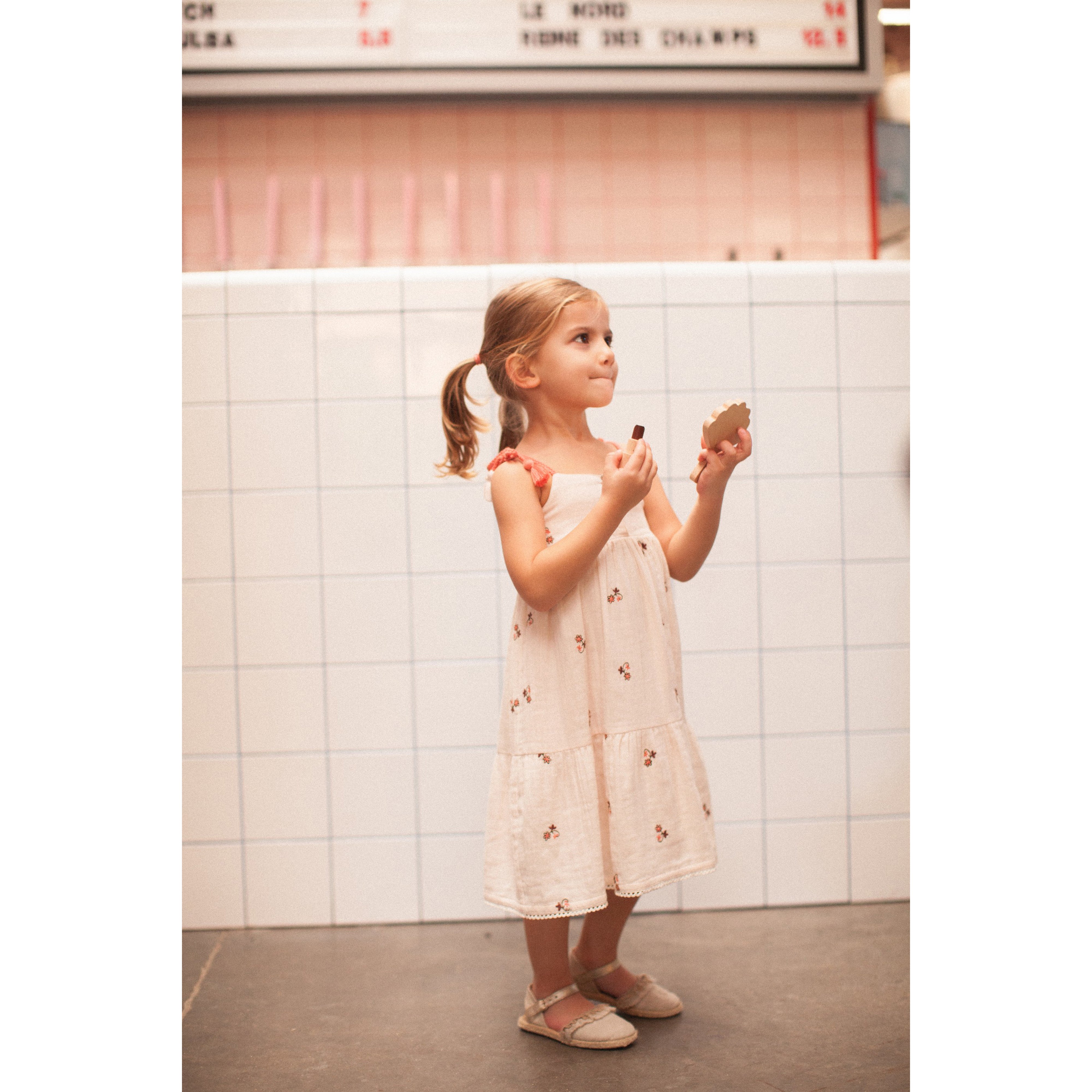 Bonheur du Jour Paris Girl Dress Pink - Elegant Floral Summer Dress for Girls | Perfect for Parties, Weddings & Special Occasions