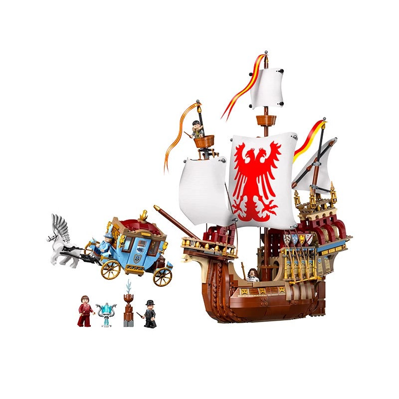 1229-Piece Harry Potter Triwizard Tournament: The Arrival Building Set | Official LEGO-Compatible Castle Collection | Perfect for Wizarding World Fans & Collectors | Great Gift for Birthday, Christmas & Movie Night