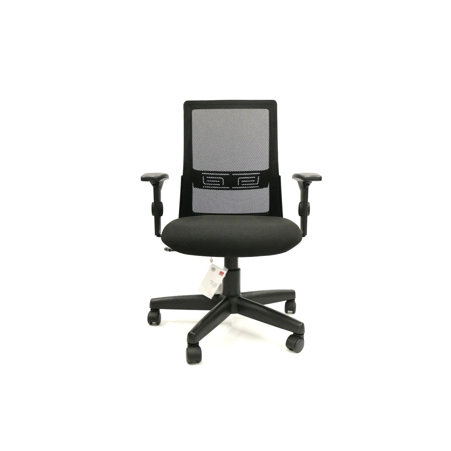 MOOV Light Ergonomic Office Chair - High-Back Mesh Computer Desk Chair with Adjustable Lumbar Support, Height & Arms - Breathable Fabric for Home & Office Workspaces - Black